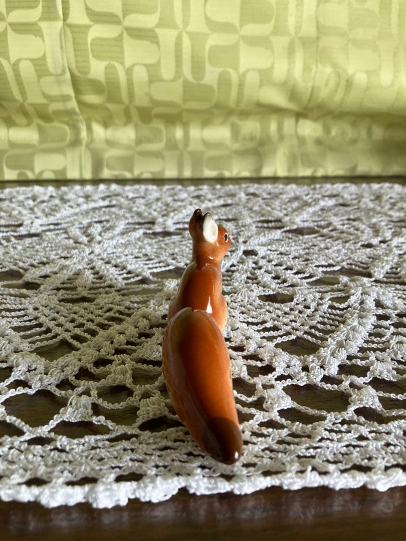 ロモノーソフ　フィギュリン　フィギュア　リス　Made in USSR