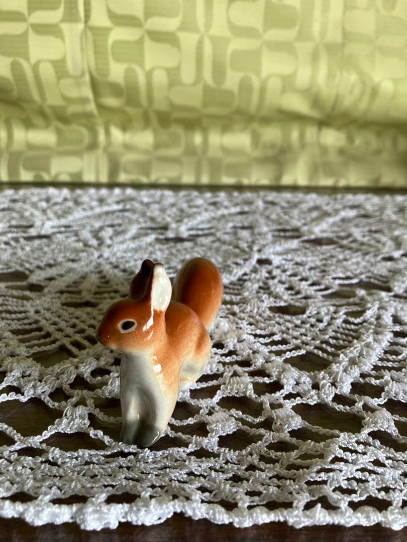 ロモノーソフ　フィギュリン　フィギュア　リス　Made in USSR