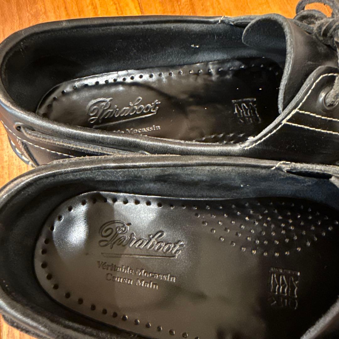 デッキシューズ　パラブーツ BARTH　UK7 ダークネイビー