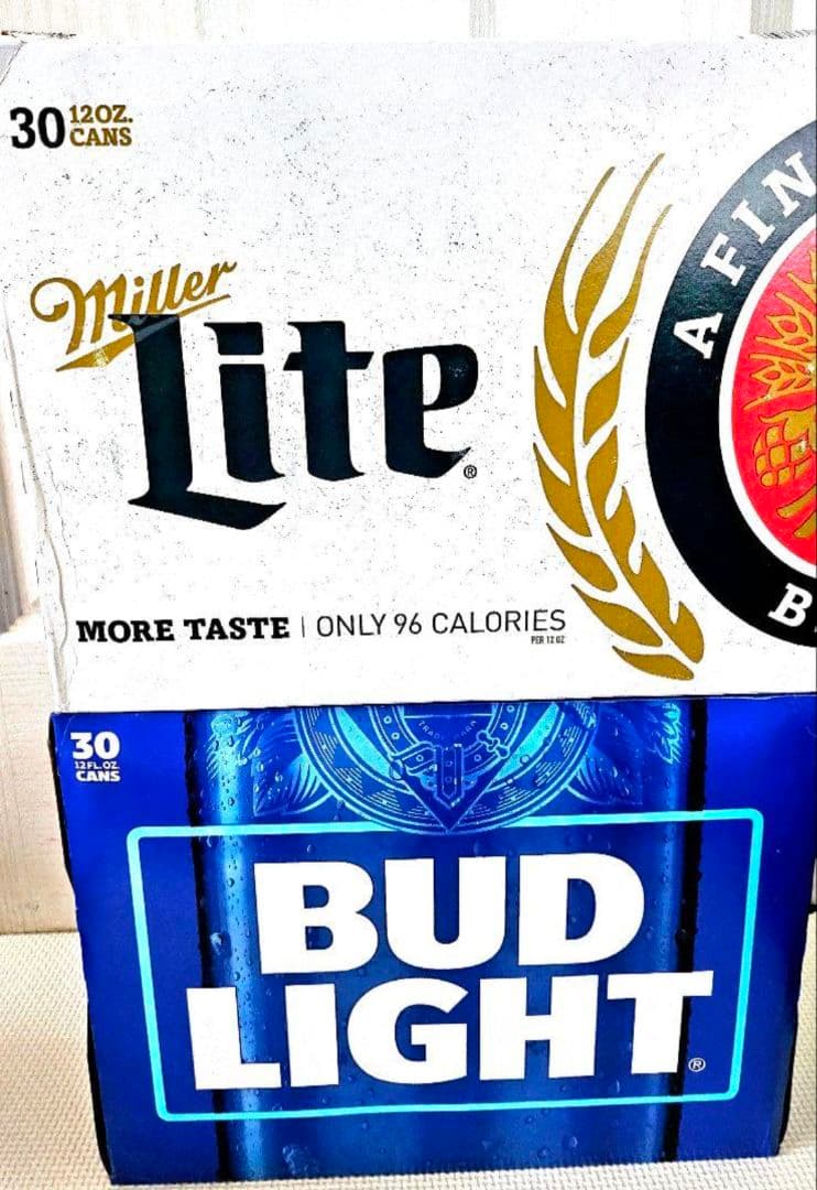 アメリカ ビール バドライト ミラーライト 各30本