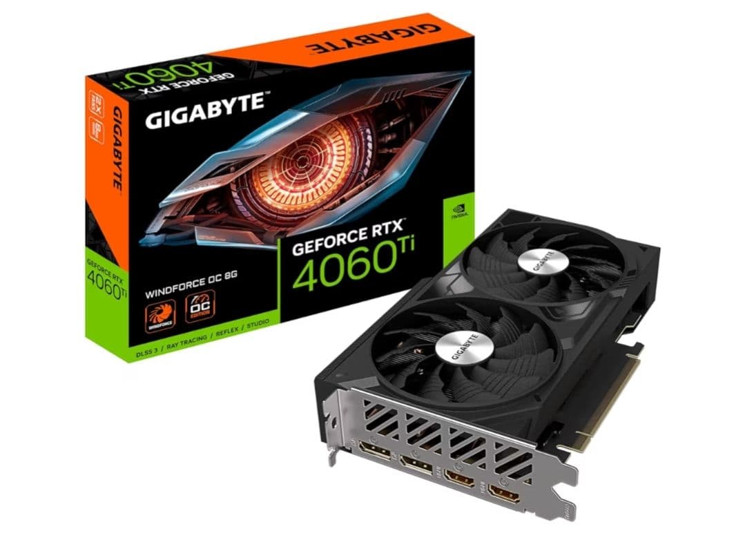 グラフィックボード・グラボ・ビデオカード GIGABYTE GeForce RTX 4060 Ti 8GB