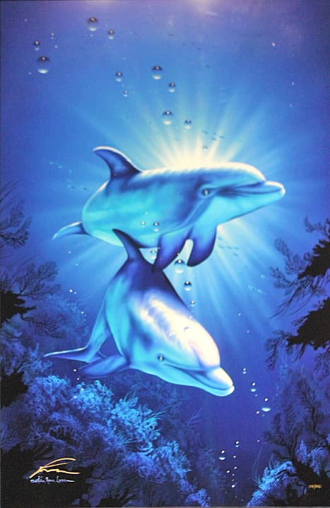 ラッセン【エンドレス ハーモニー】 大版 手彩色 ラッセングラフ