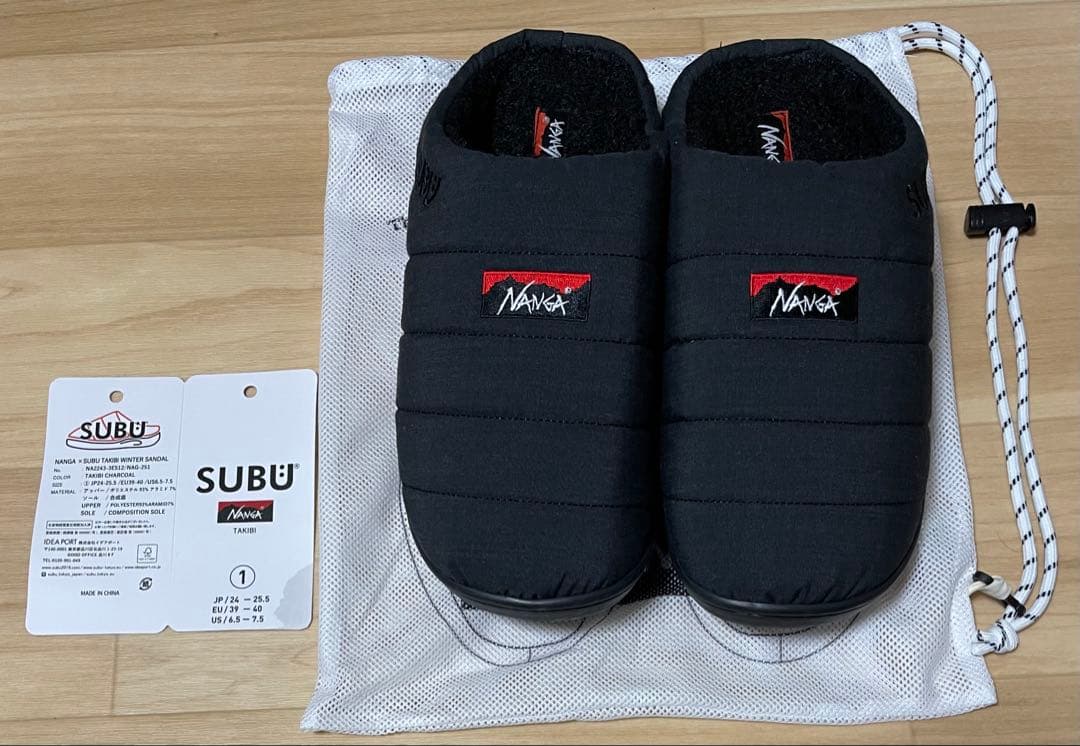 SUBU×NANGA TAKIBI WINTER SANDAL チャコール