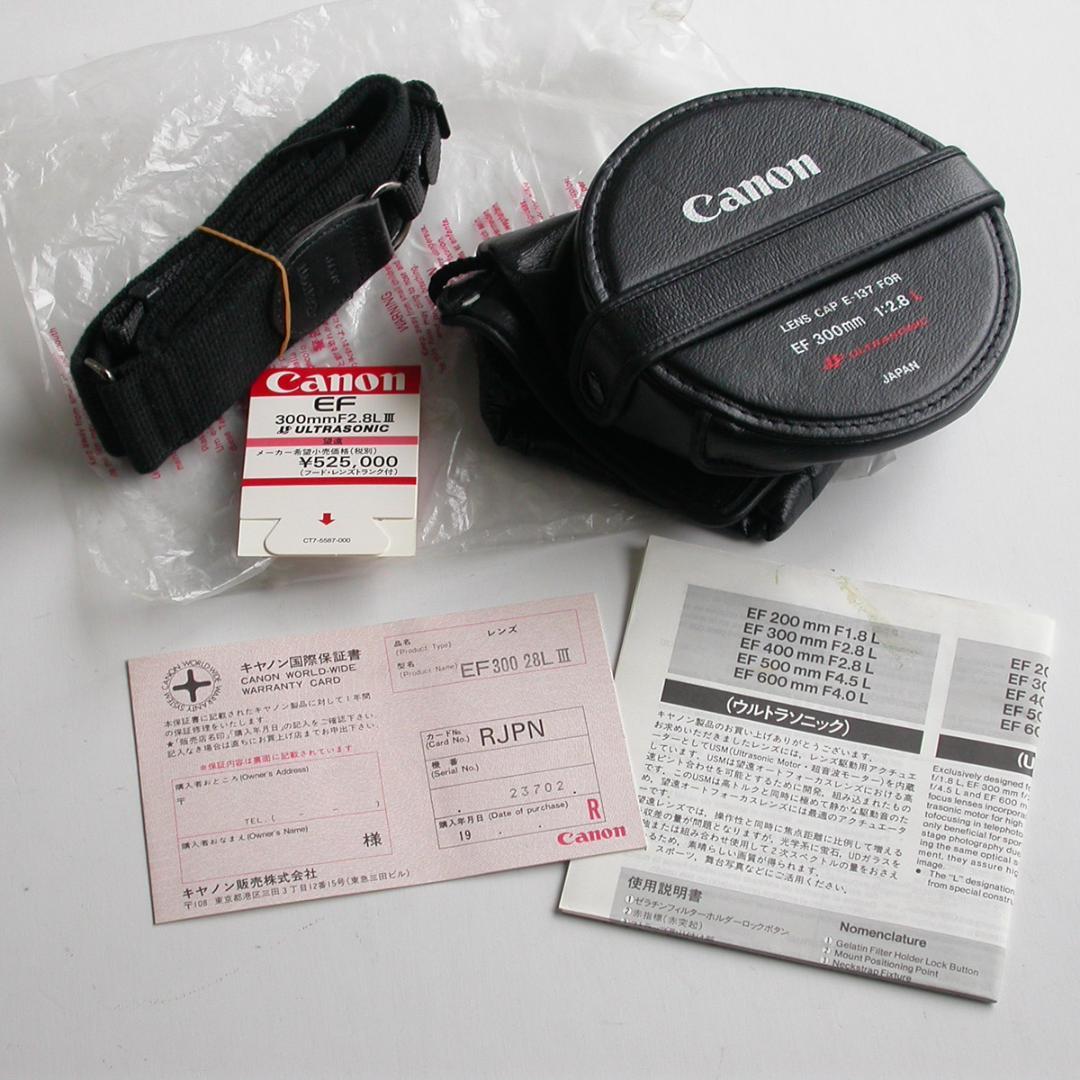 CANON LENS EF 300mm F2.8L (Ⅲ) USM（トランク付）