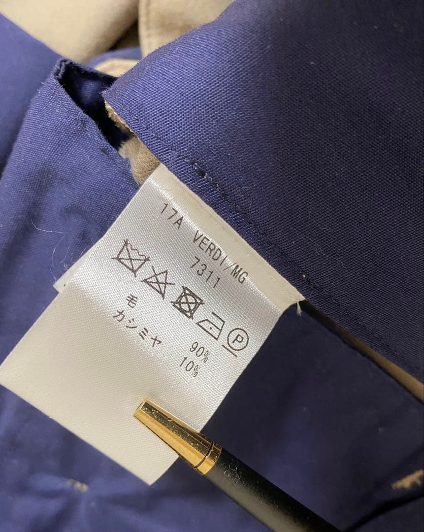 秋冬 giab's 1プリーツ カシミア混 パンツGOLD ジャブスアルキヴィオ