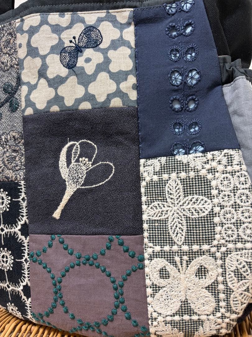 ミナペルホネン＊パッチギャザポケバッグ✂️ハンドメイド