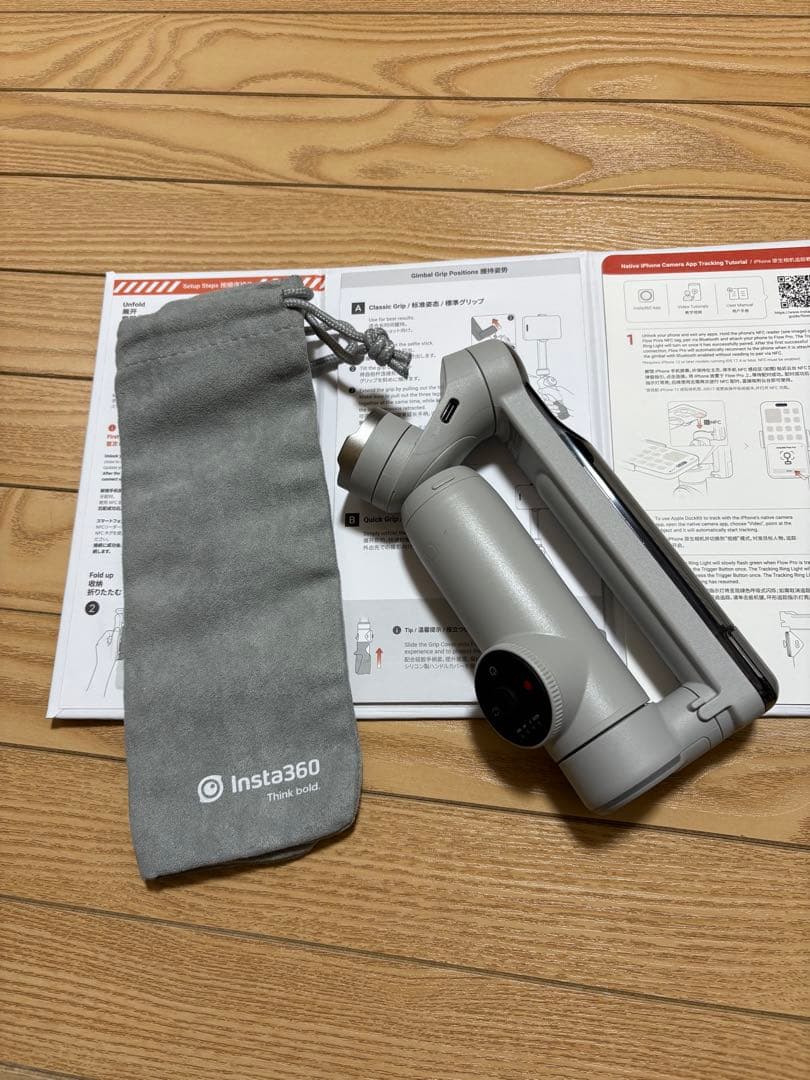 インスタInsta360 Flow Pro 純正MagSafe対応マウント付き