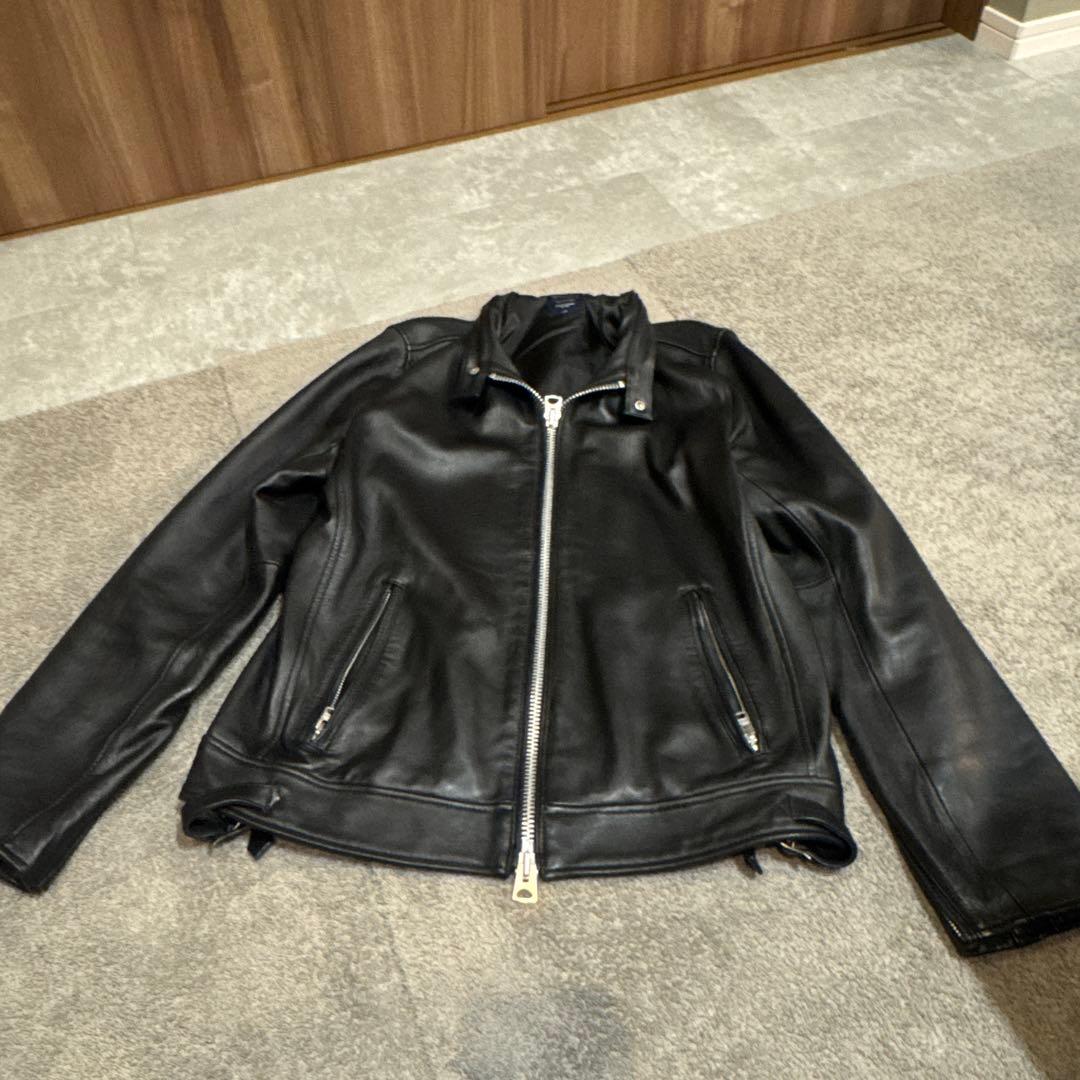 BACK NUMBER ブラックレザージャケット L