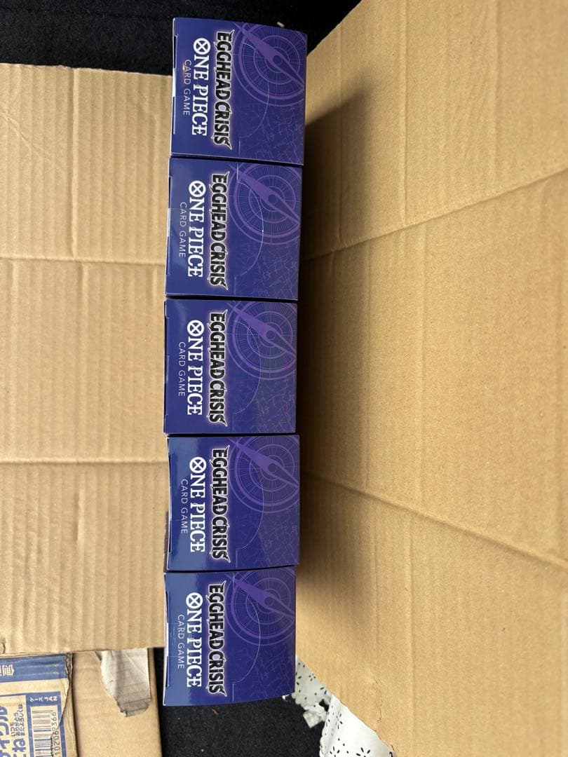 エッグヘッドクライシスワンピースカードゲーム 5BOXシール付き値下げ交渉可