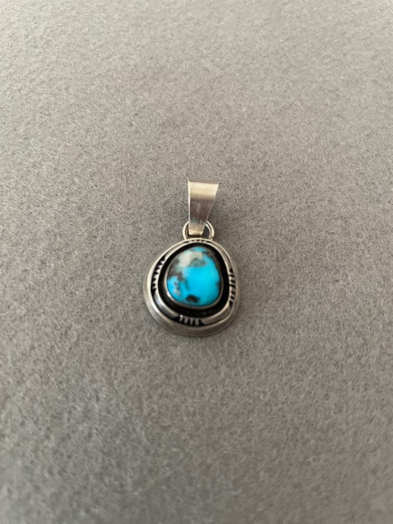 Fred Peters イサカピークターコイズ シルバー ペンダント