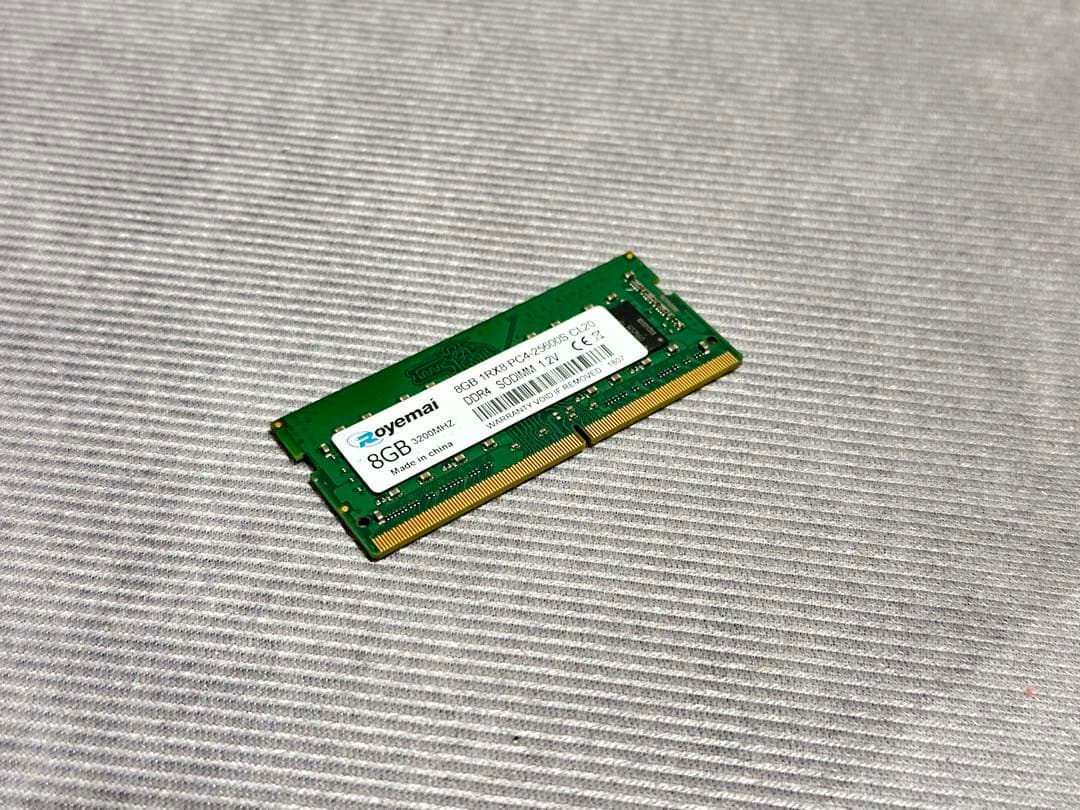 【中古美品】ノートPC メモリ 8GB DDR4 SODIMM