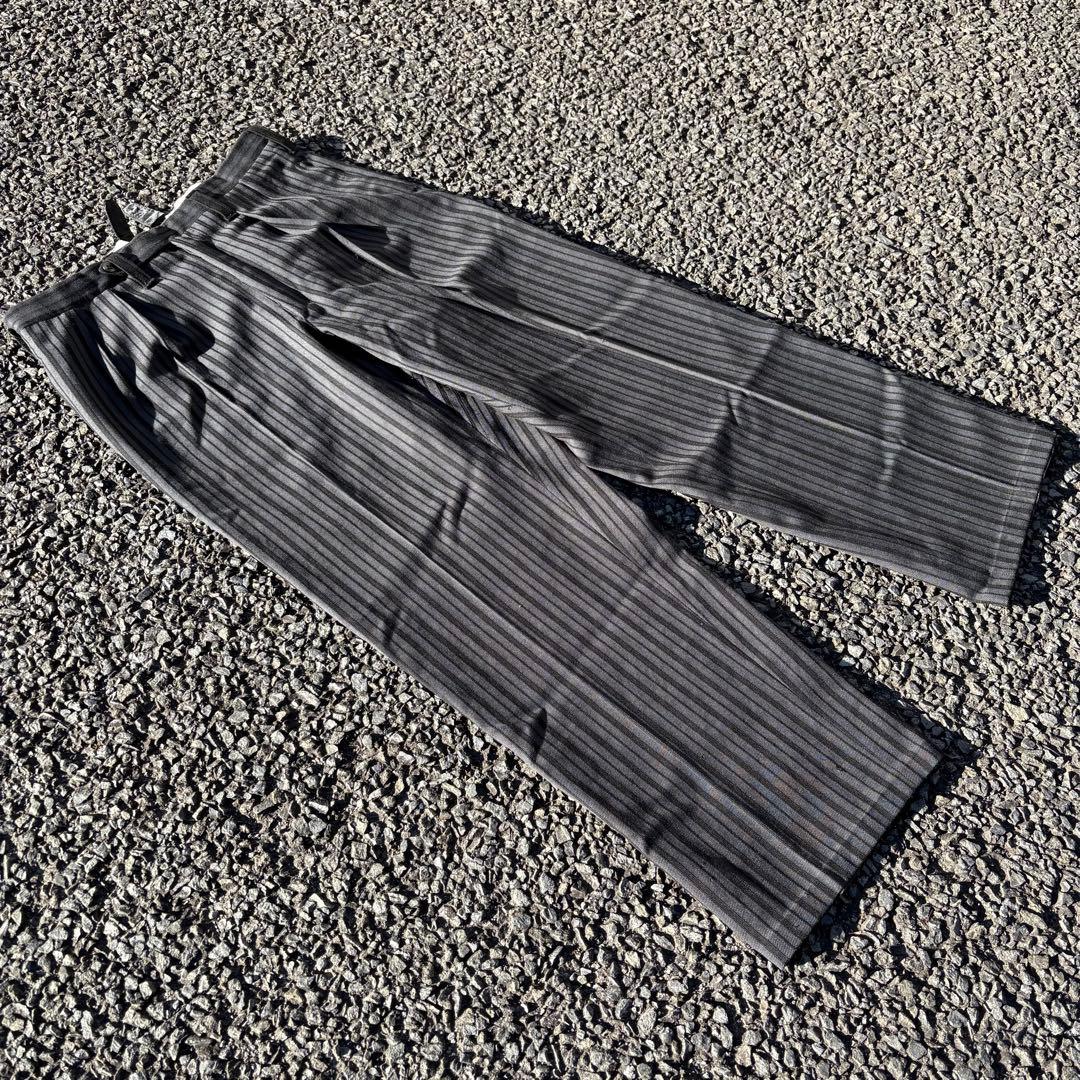 50s 60s ウール　ツータックストライプスラックス