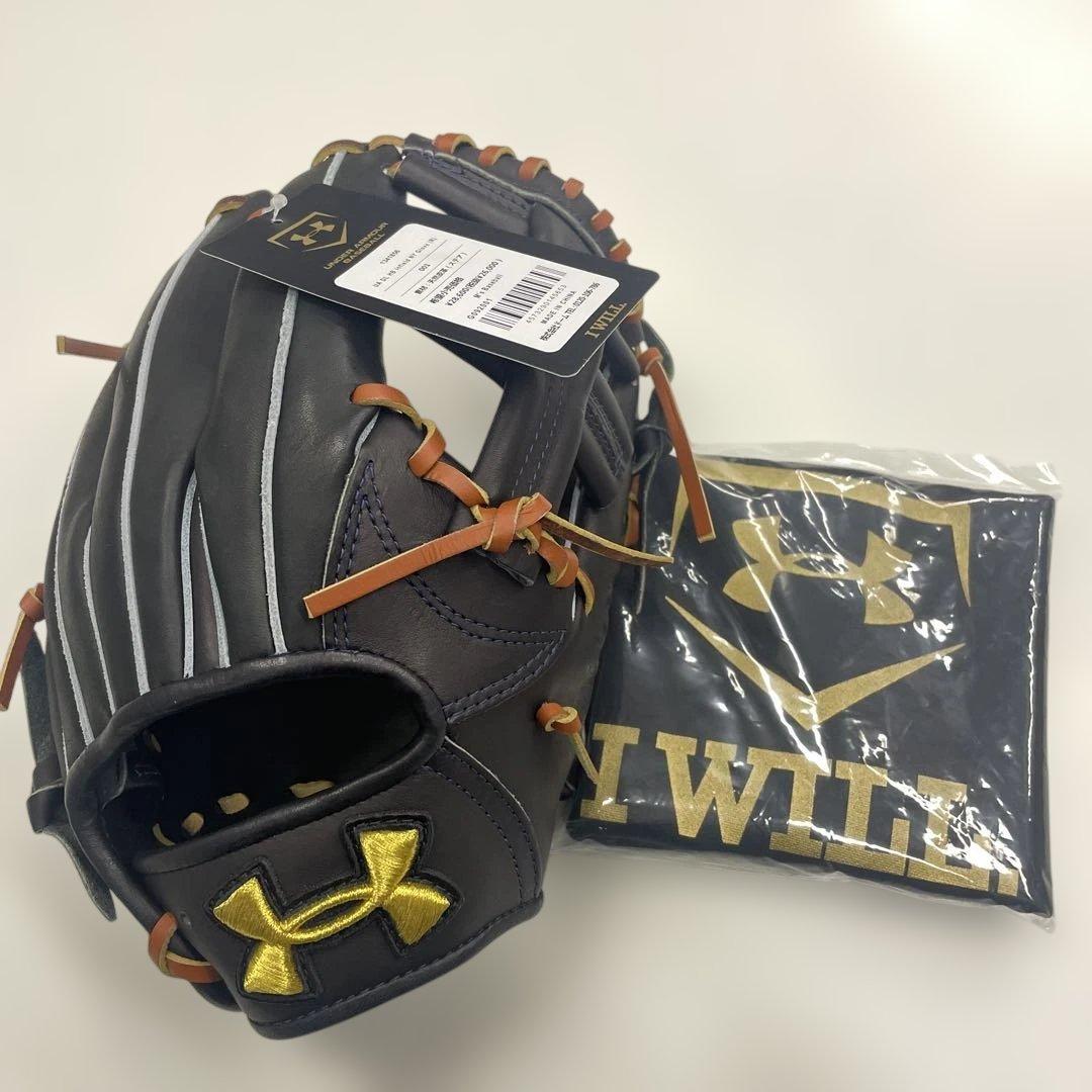 レア Under Armour アンダーアーマー 硬式野球グローブ 黒