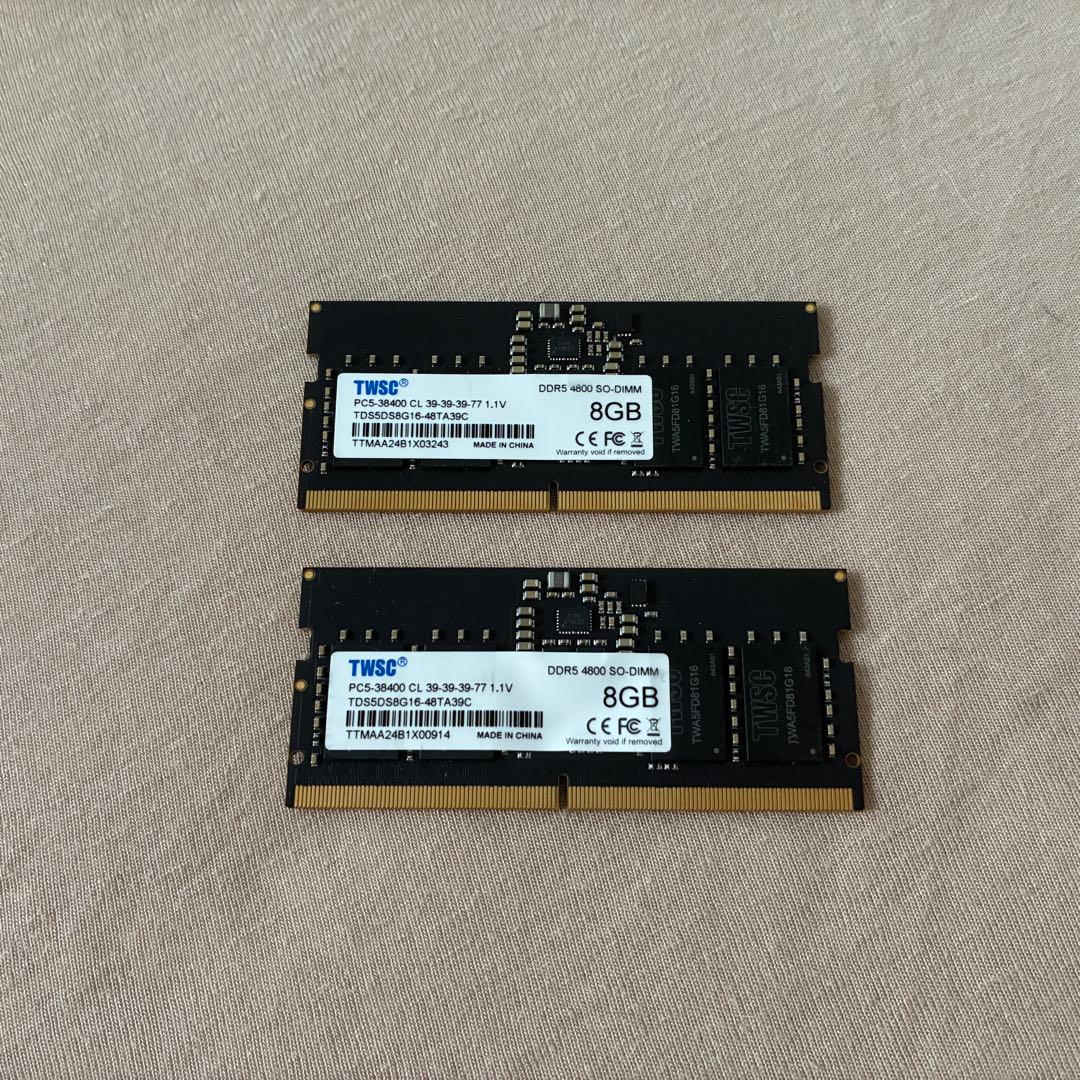 TWSC DDR5 4800 8G(2枚セット)
