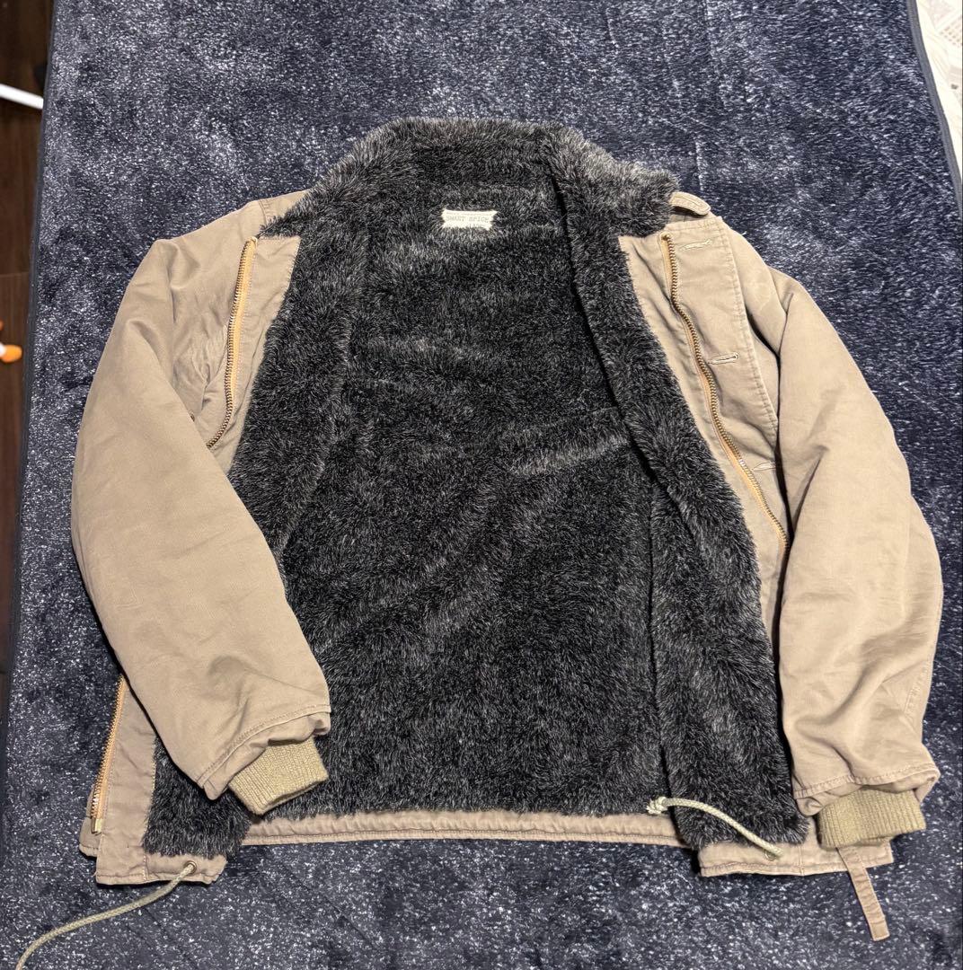 【美品】N-1デッキ ジャケット U.S.N. NAVY カーキ　WALDES