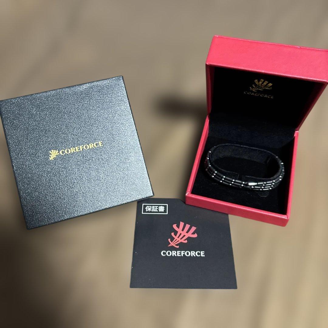 COREFORCE ブラックブレスレット 保証書付き