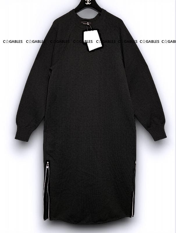 ★新品★　Y's　ワイズ　裾ジップ付き ニットロングワンピース　ヨウジヤマモト