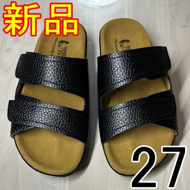 新品 27㎝ 0092B 黒 ベネッシュ室内履 スリッパBENESUベネシュ