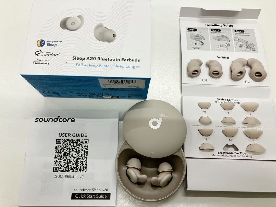 【ワイヤレスイヤホン　sound core】Sleep A20　L