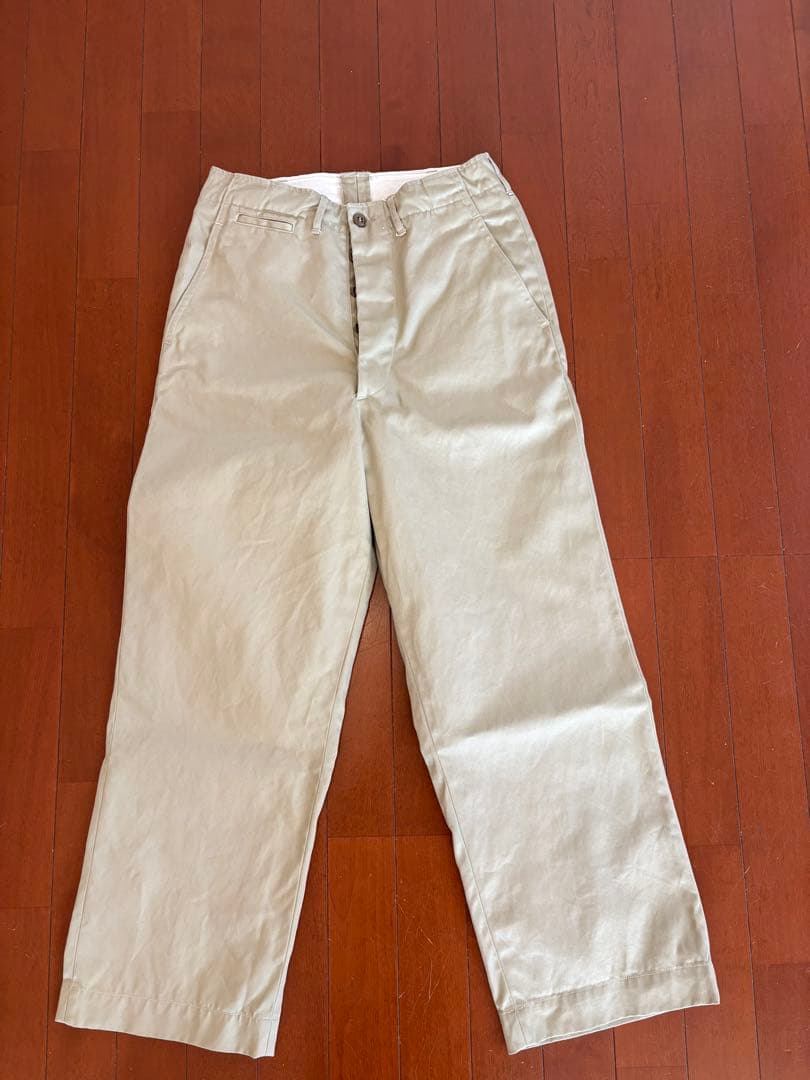 orslowオアスロウ　ヴィンテージフィットアーミートラウザー　カーキ XXS