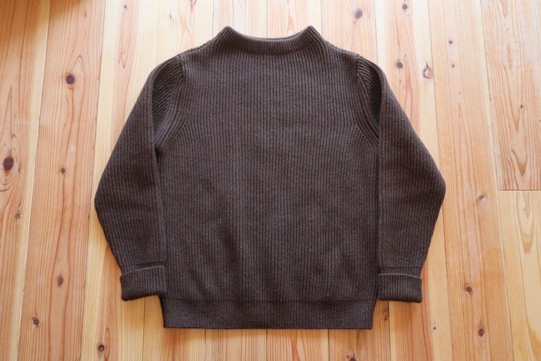 トップス ANDERSEN-ANDERSEN NAVY CREW NECK BROWN M