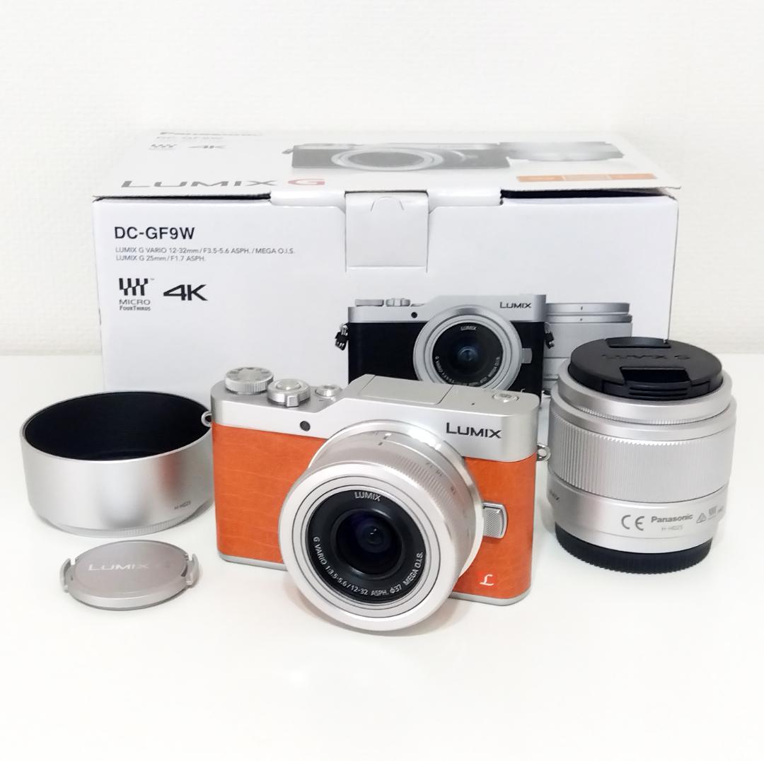 美品☆Panasonic LUMIX DC-GF9 ミラーレス一眼 ダブルレンズ