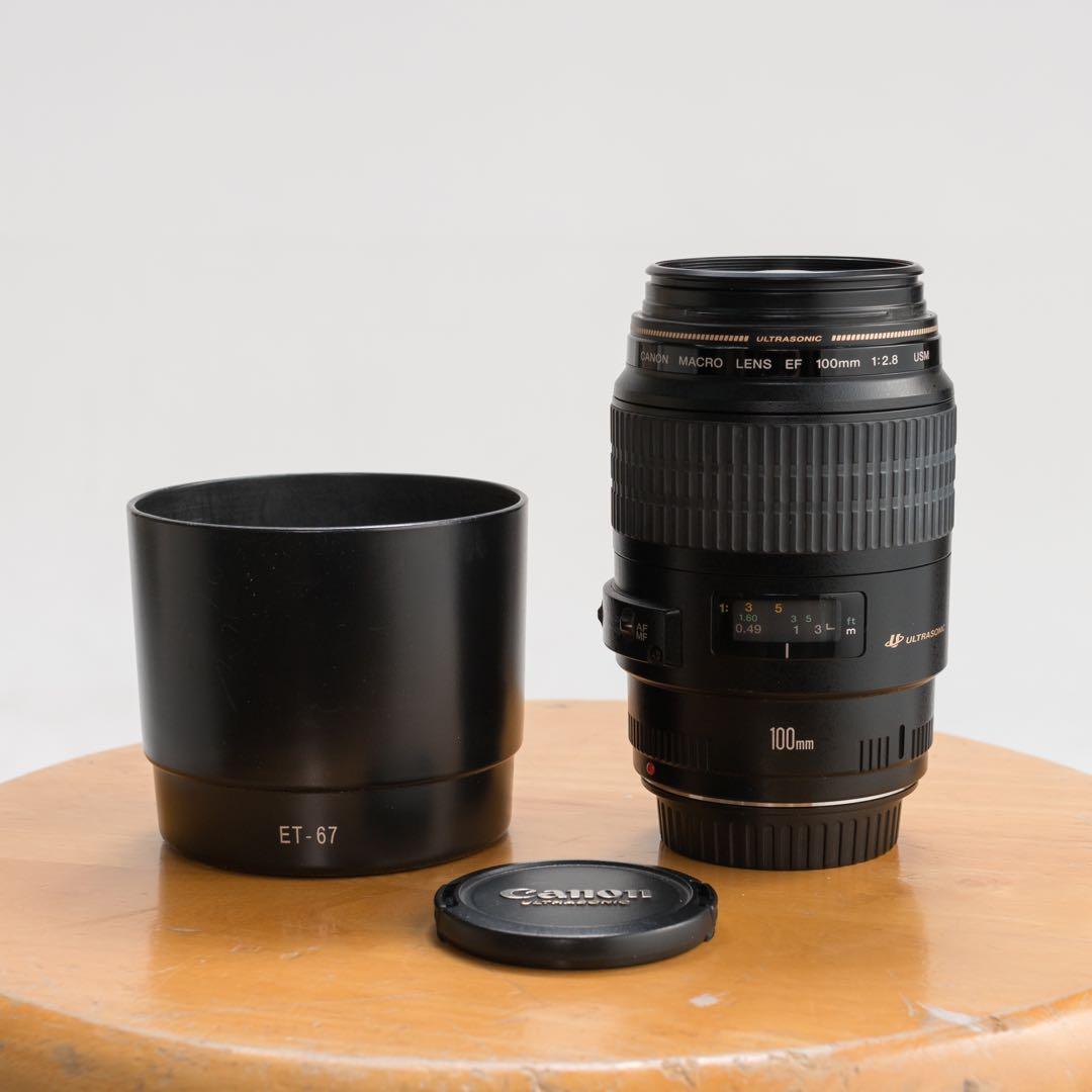 Canon EF 100mm f2.8 マクロレンズ 単焦点
