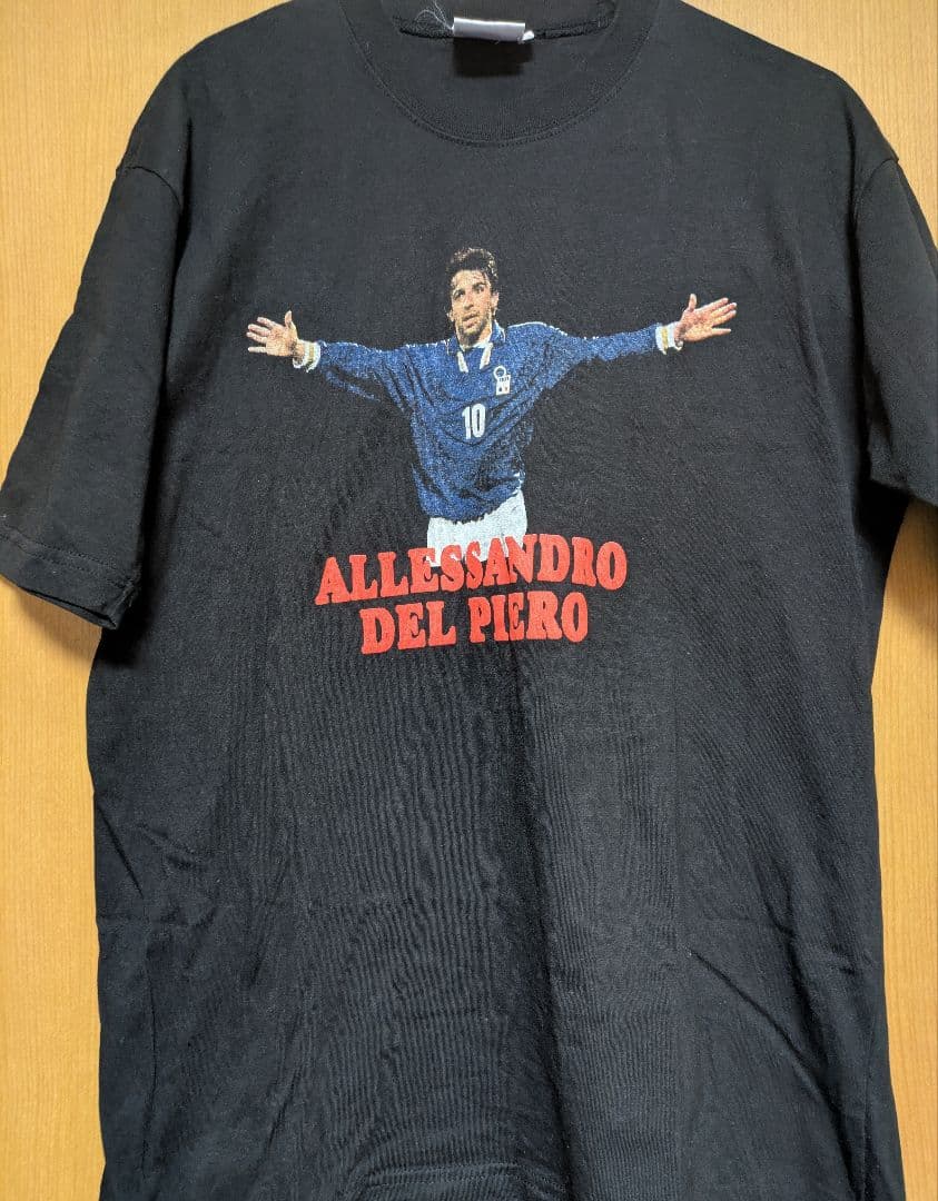 98年フランスWカップ　レアTシャツ　アレッサンドロ・デル・ピエロ (黒)