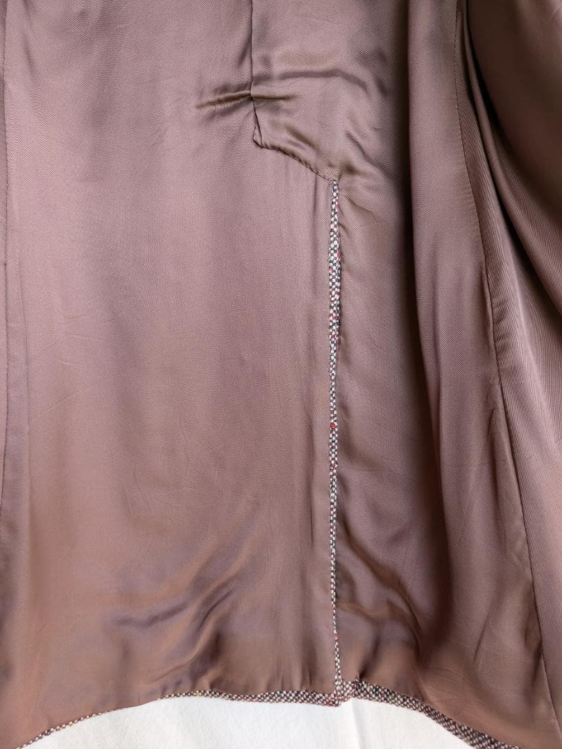 n*o様 Euro Vintage Tweed Coat Double Brea