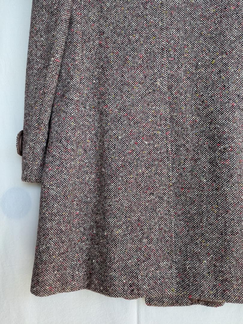 n*o様 Euro Vintage Tweed Coat Double Brea