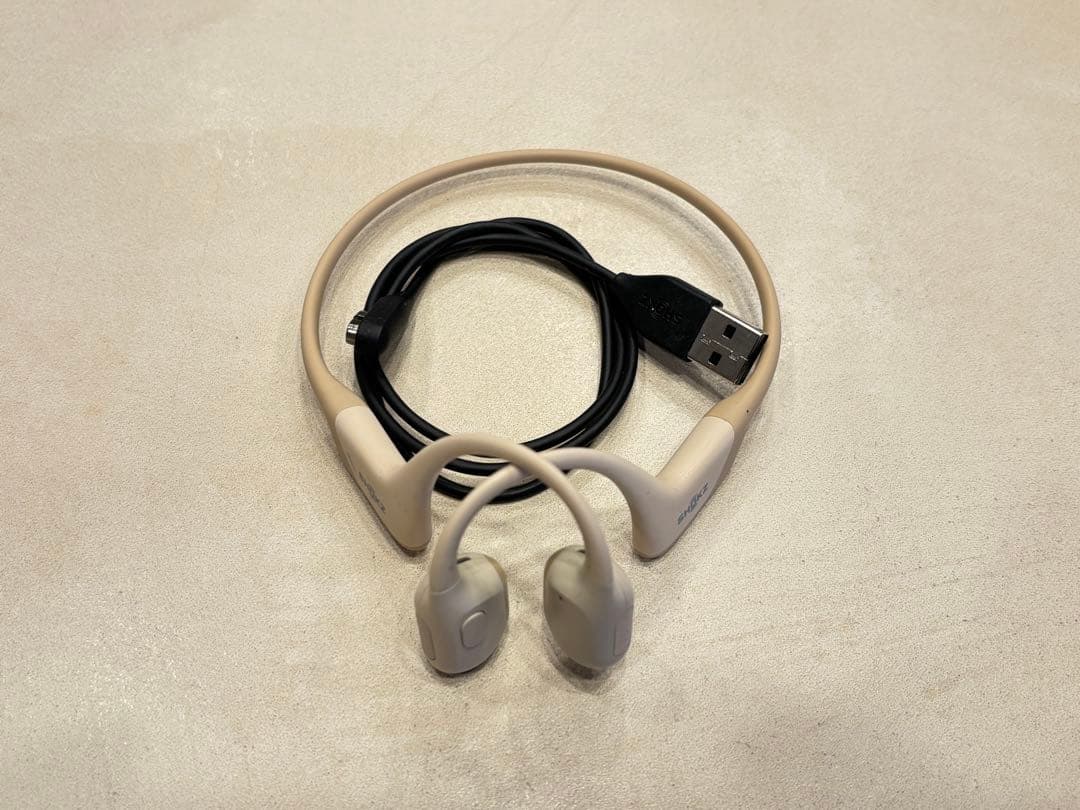 SHOKZ 骨伝導イヤホン ベージュ