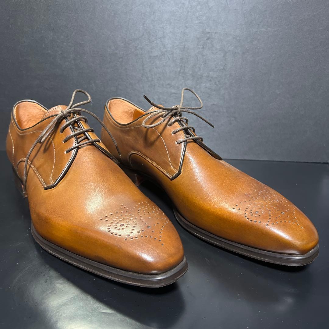 LOBB'S ブラウン ドレスシューズ レースアップ