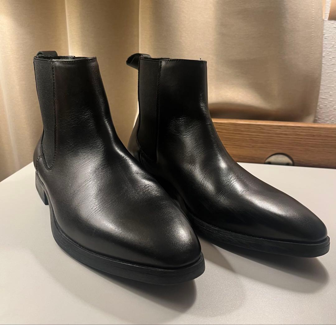 ZARA 黒 サイドゴアブーツ