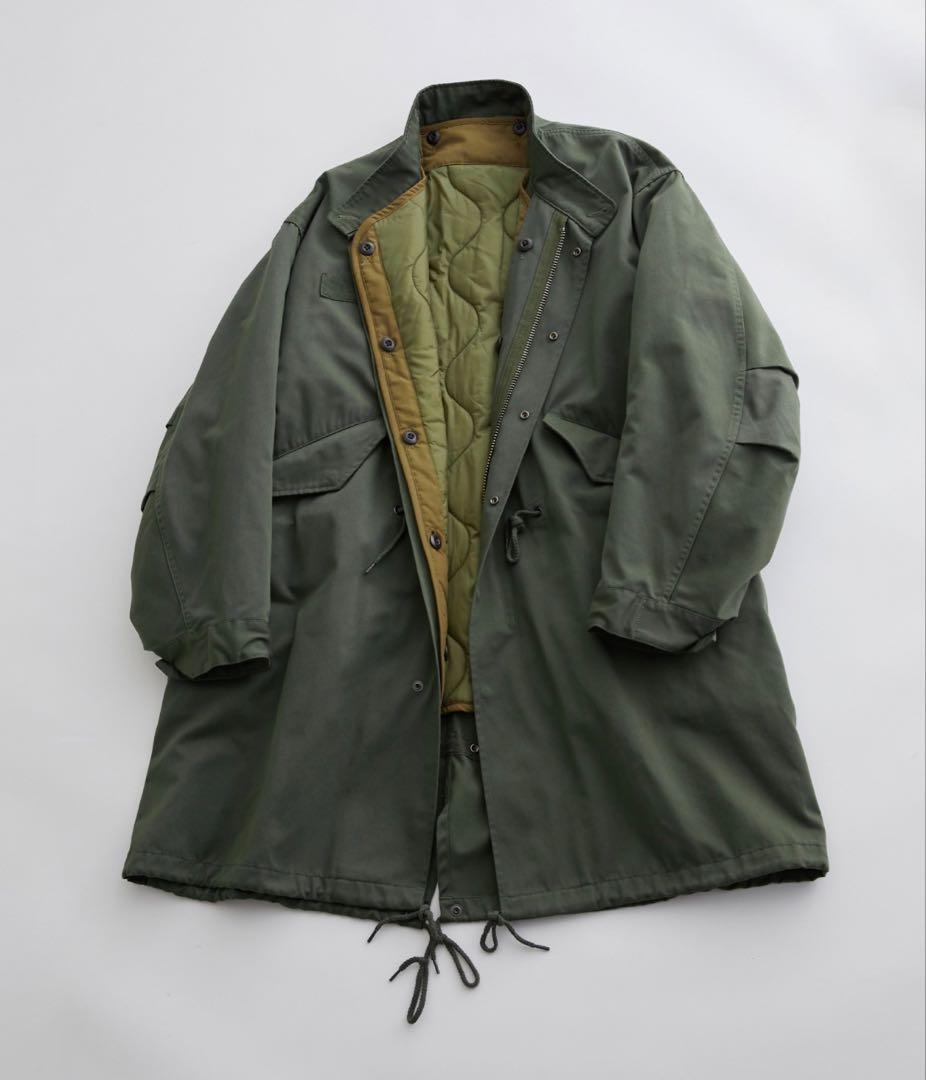 アダムエロペ モッズコート 3way オリーブ ライナー付き　サイズS M-65