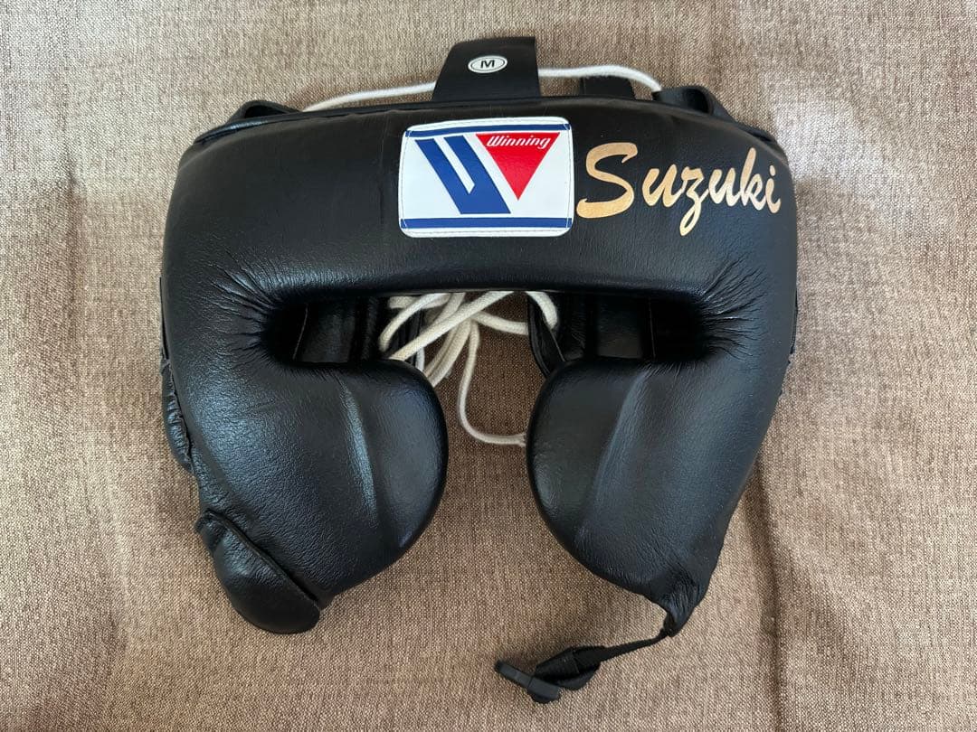 winning ウイニング ボクシング ヘッドギア M 黒