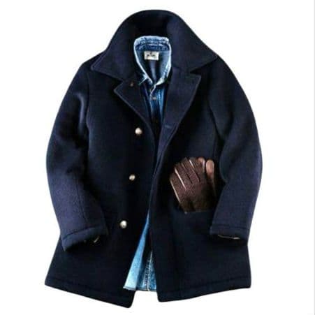 ✨極美品✨+DRAKKAR　藤巻百貨店　WOOL ハーフコート　L