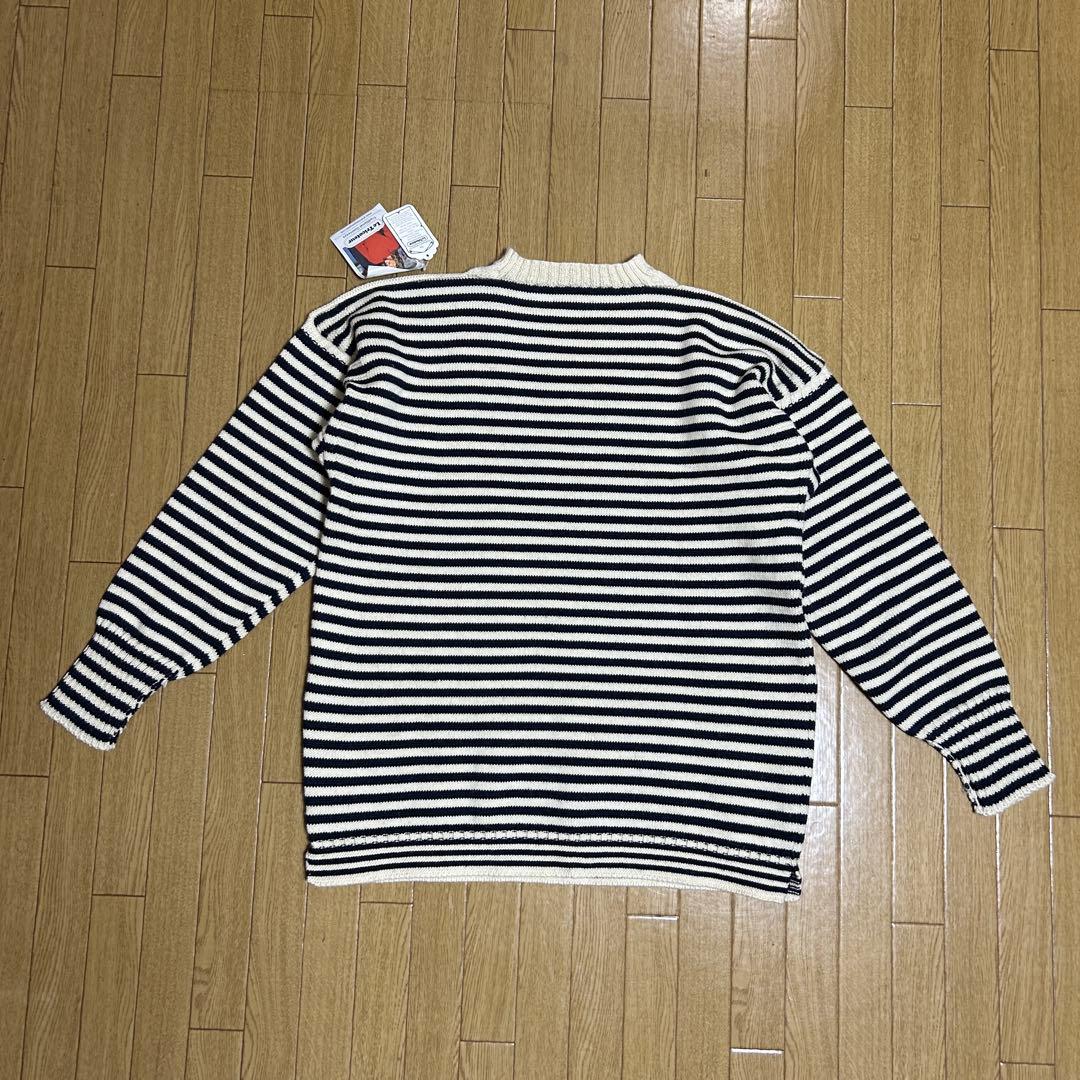 ルトリコチュール/イギリス製/ウール/ボーダー/ニット/セーター/未使用