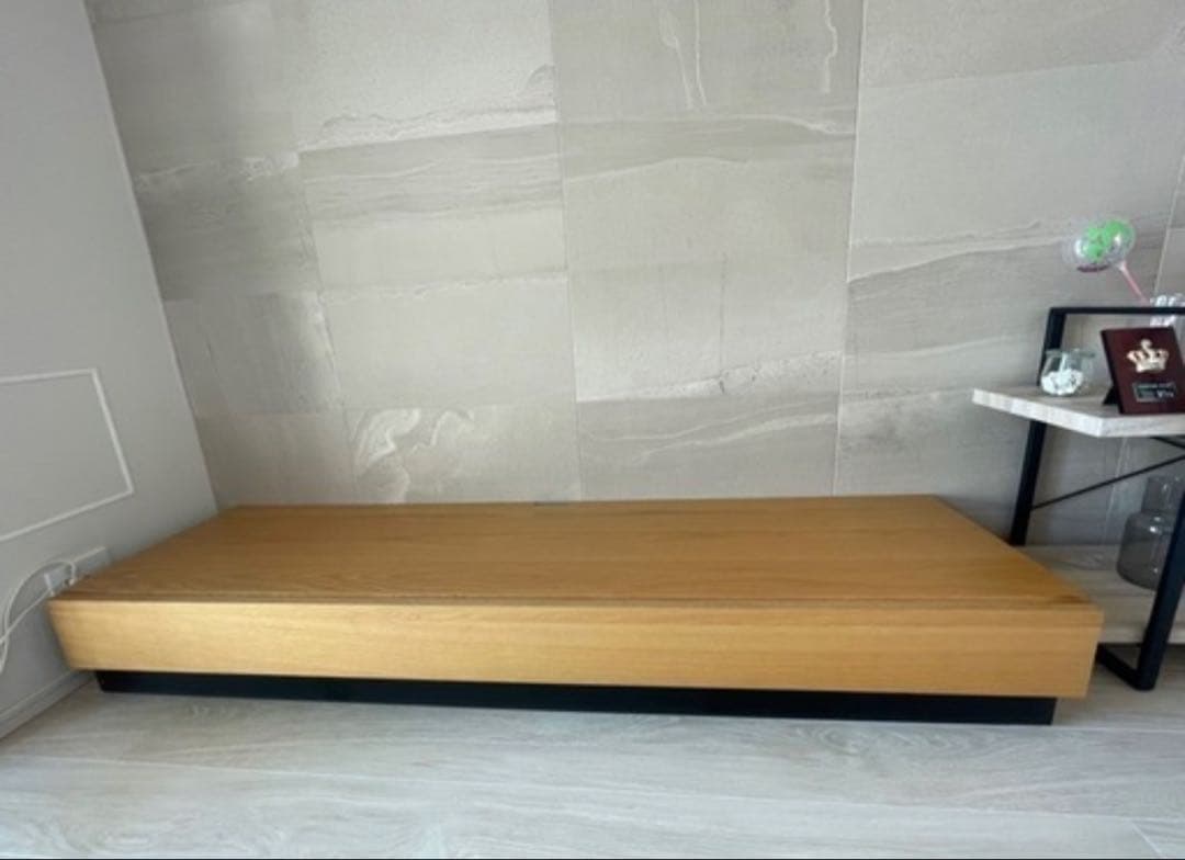 オーク　天然木　ローボード　高級　テレビ台