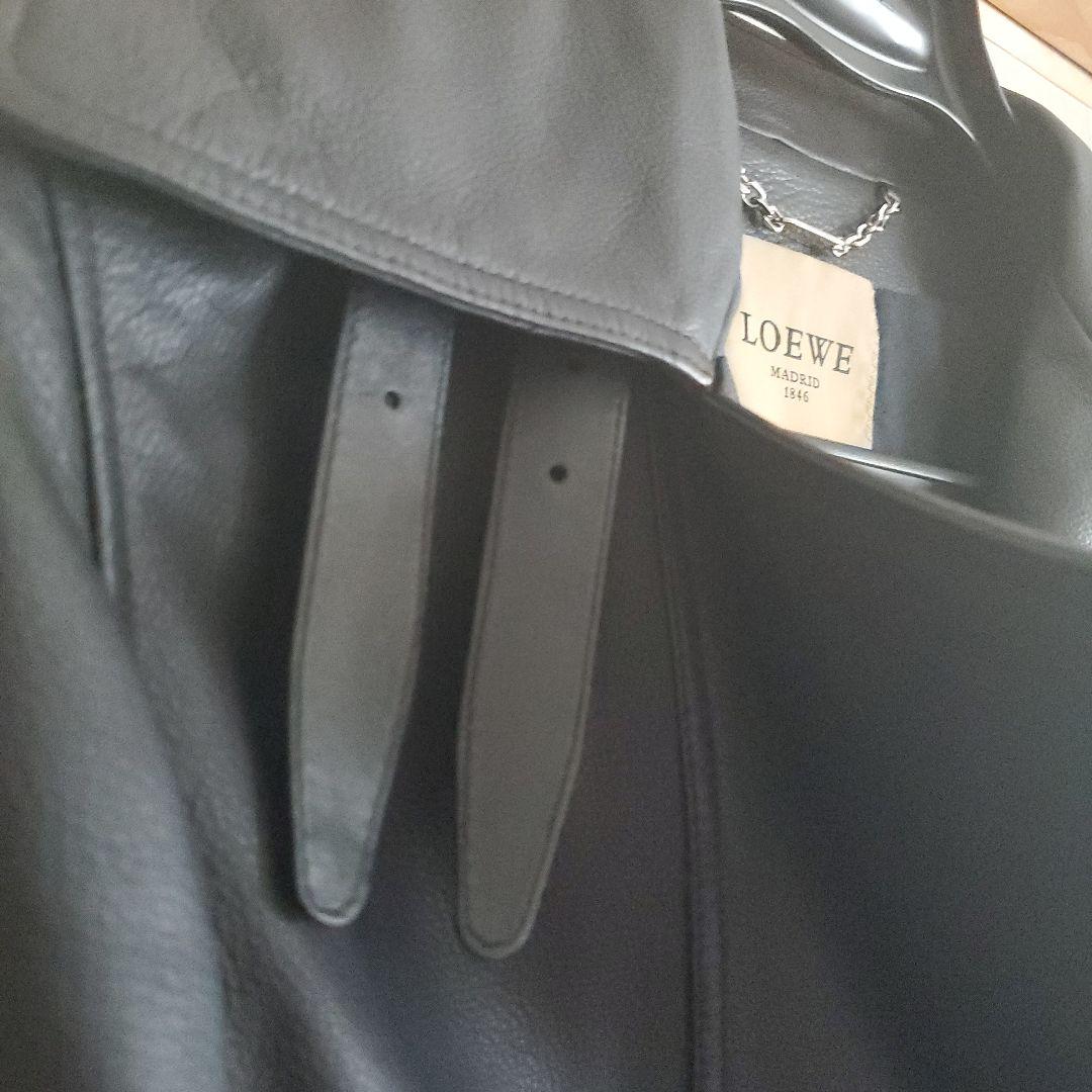 ロエベ 本革レザーのライダースジャケット