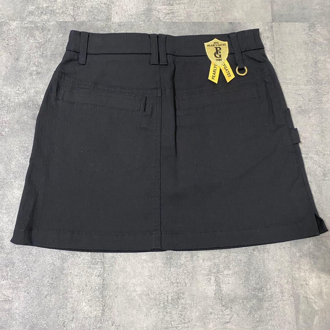 【新品】パーリーゲイツ　レディース　ストレッチスカート　S　ブラック　リボンタグ