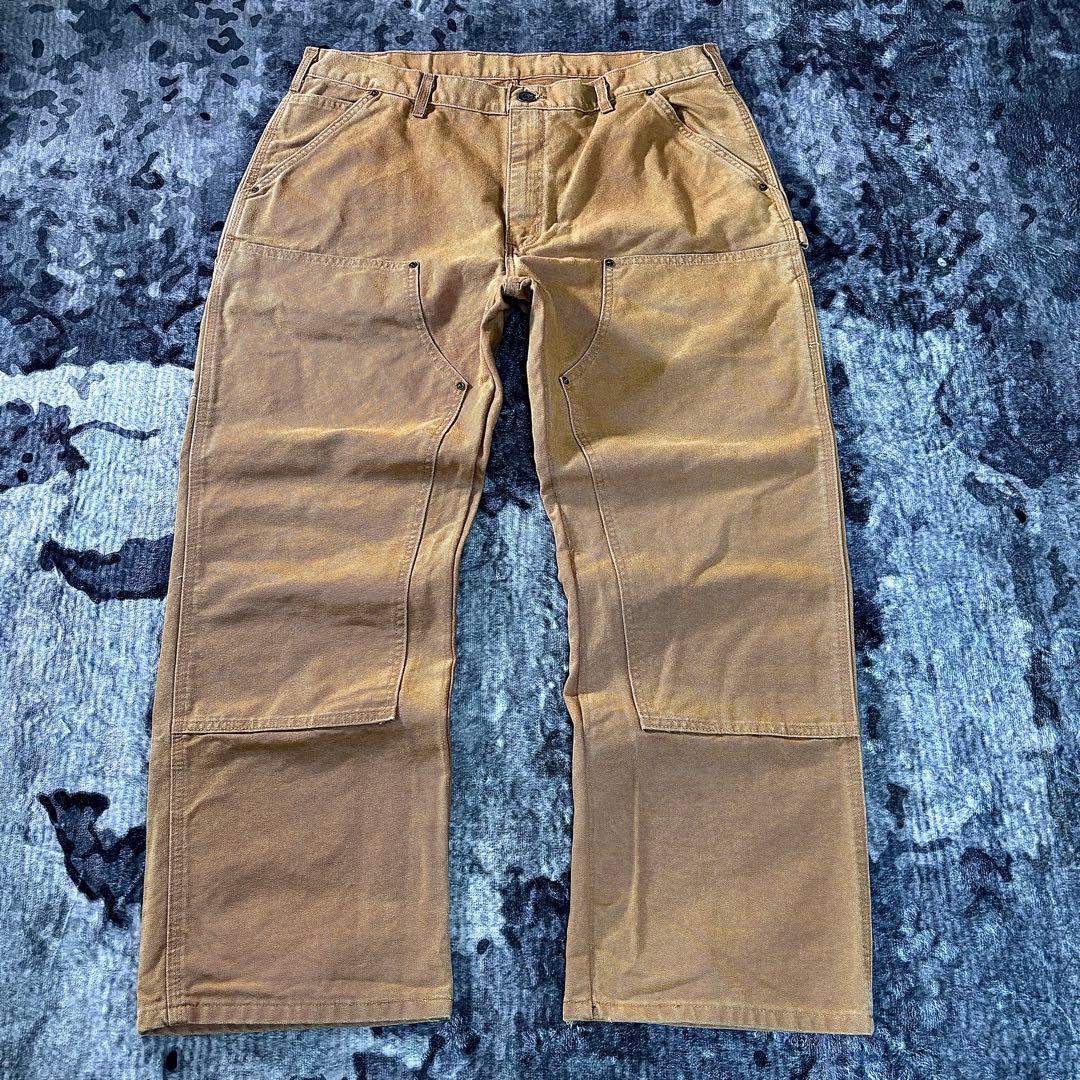 コメ欄セール！ビックシルエット 状態◎ ブラウンワークパンツ極太W40