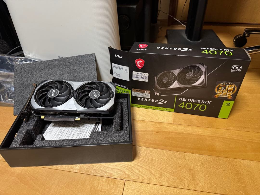GeForce RTX4070 VENTUS 2X 12G OC　極美品