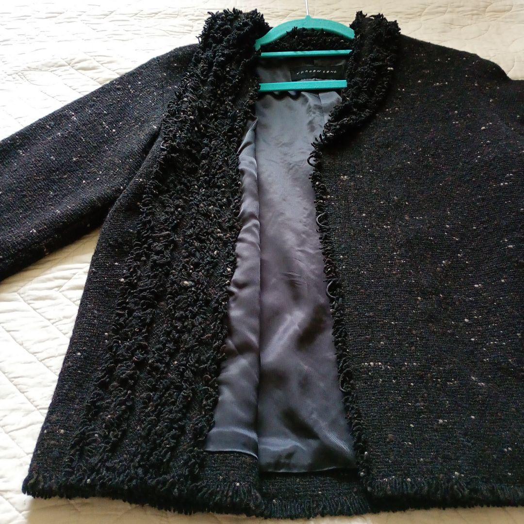 〘美品〙ヨーガンレール［ツイードジャケット ］フリル 身幅約51 ババグーリ