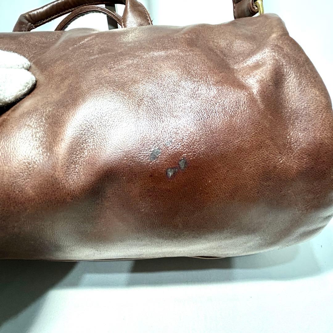 美品✨PORTER ポーター フランク 2WAY レザー ボストンバッグ S 茶