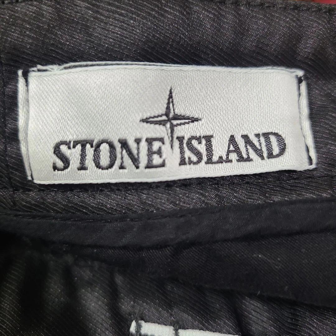 stone ストーンアイランド 黒 ブラック w30 カーゴパンツ