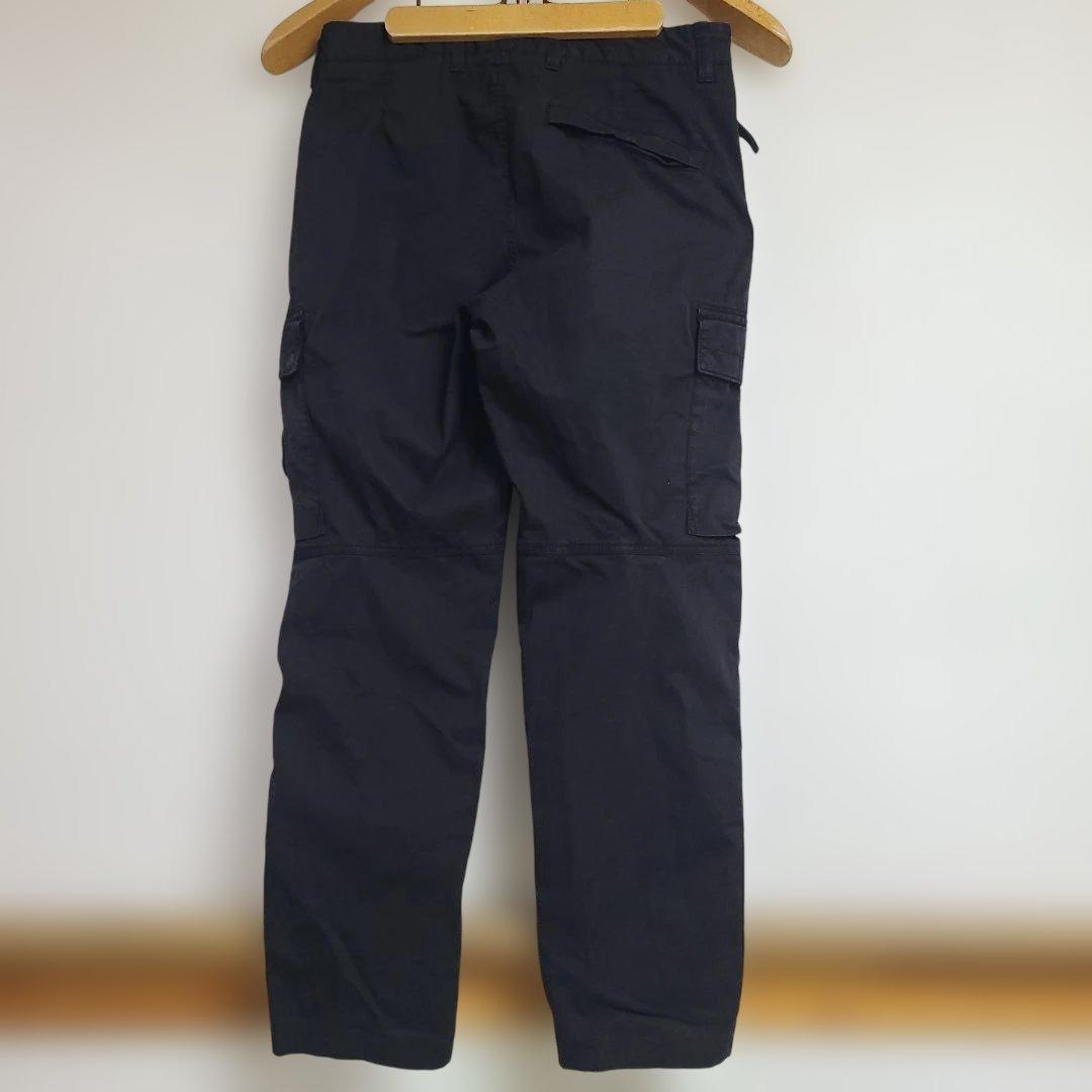 stone ストーンアイランド 黒 ブラック w30 カーゴパンツ