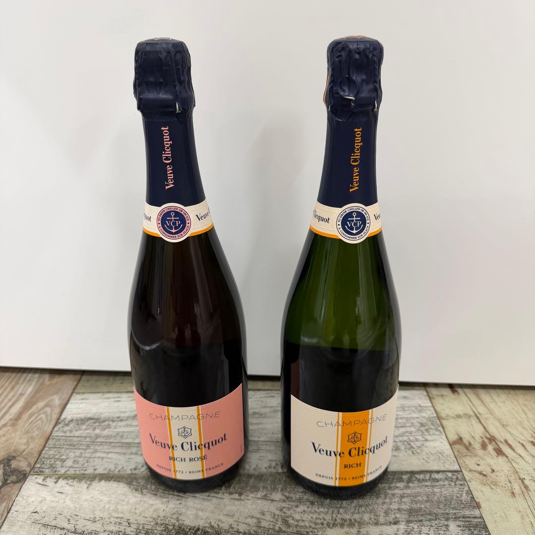 未開栓!Veuve Clicquot ヴーヴクリコ リッチロゼ・リッチ2本セット