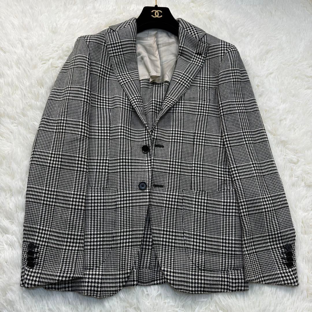 ビームス　Brilla 千鳥柄テーラードジャケット　42サイズ　BEAMS 総柄
