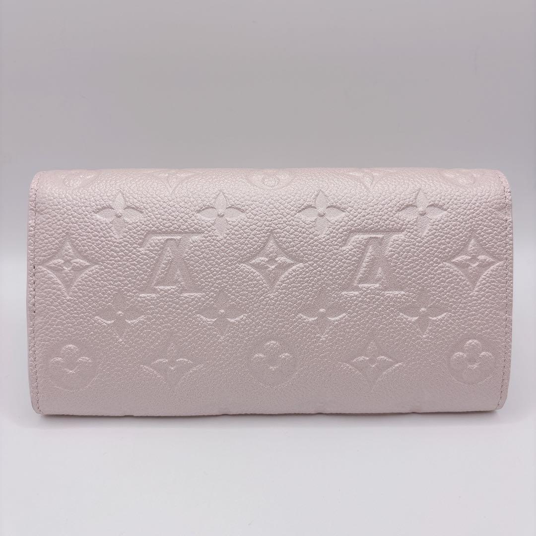 未使用 新作 限定 完売品 ルイヴィトン ポルトフォイユ サラ スノーウィパール