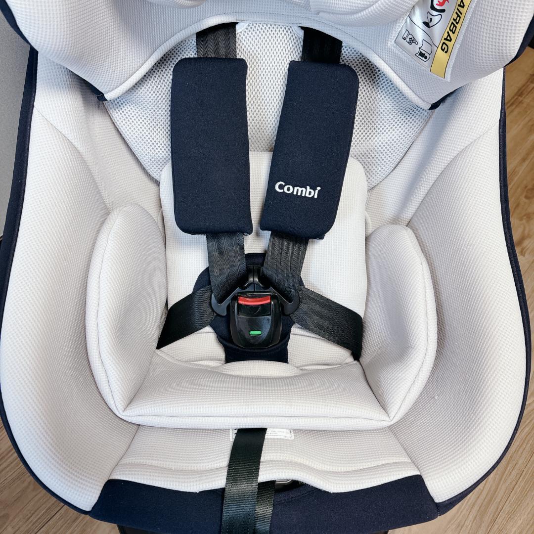 【極美品】Combi クルムーヴスマート ライト ISOFIX ネイビー 回転式